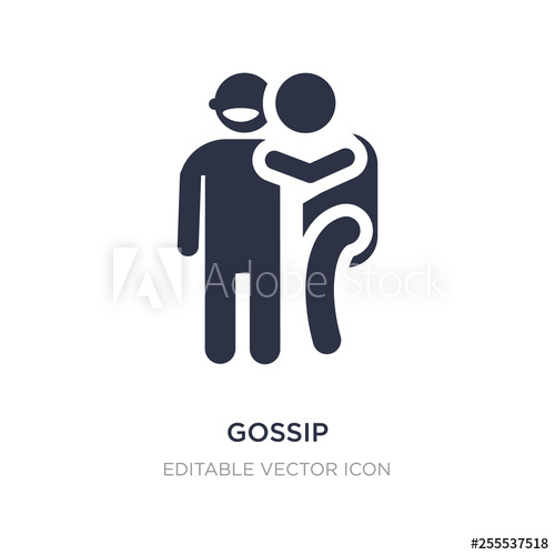 500x500 Gossip Icon On White Background Simple Element Illustration