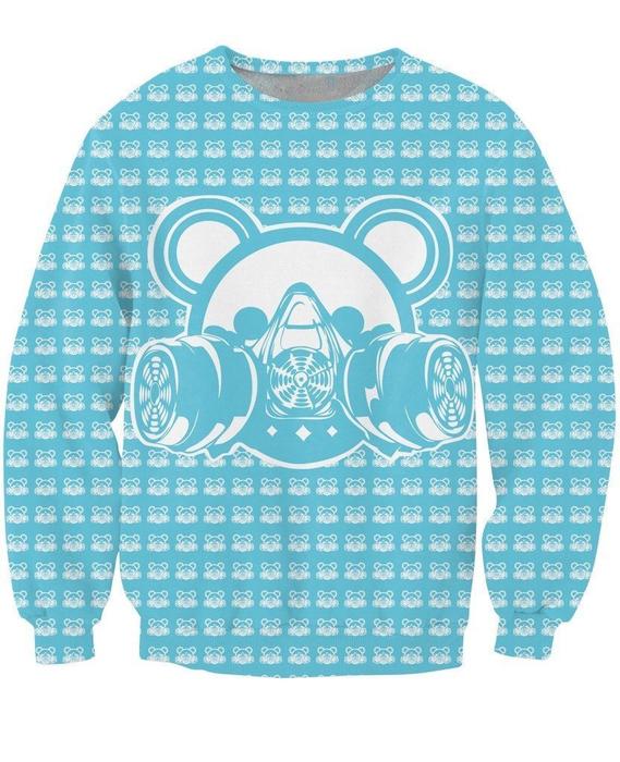 569x700 Bubble Goth Bear Gas Mask Icon Street Wear Trending Design