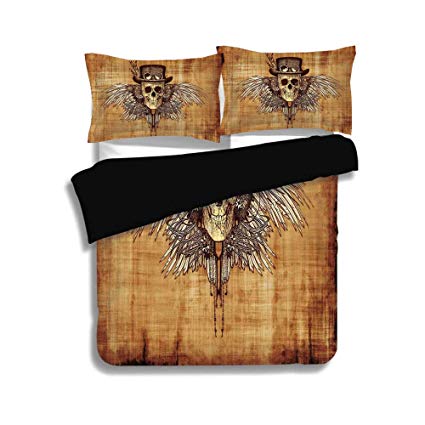 425x425 Zomoy Black Duvet Cover Set King Size,skull,cool Skull