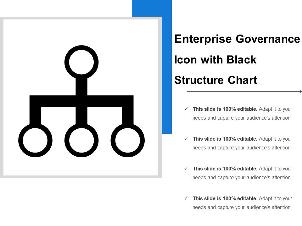 960x720 Enterprise Governance Icon With Black Structure Chart