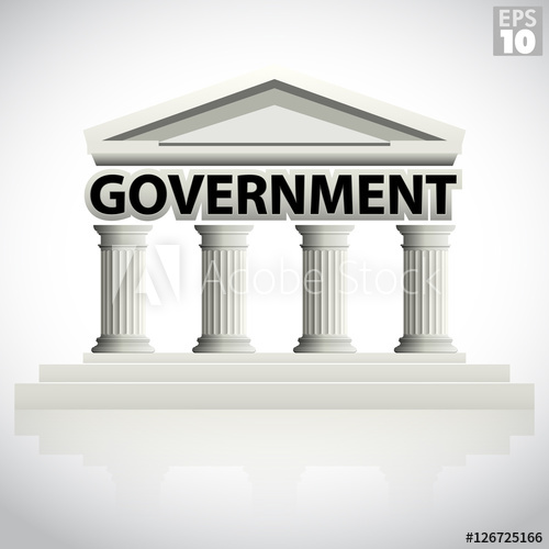 500x500 Government Building Icon With Greek Columns And Pointed Pediment