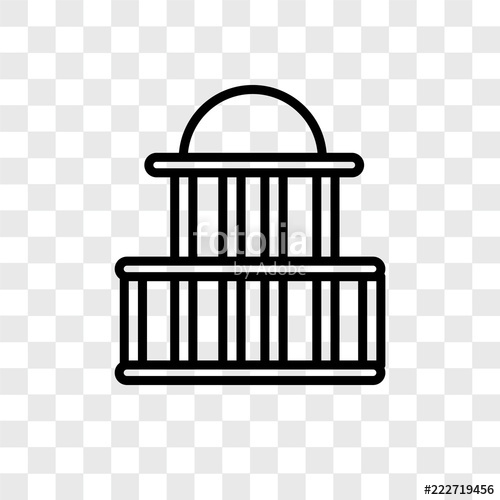 500x500 Government Buildings Icons Isolated On Transparent Background