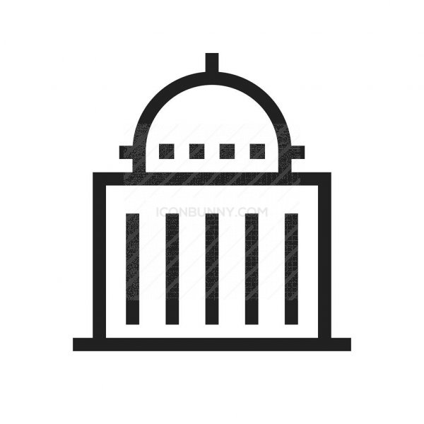 600x600 Government Line Icon
