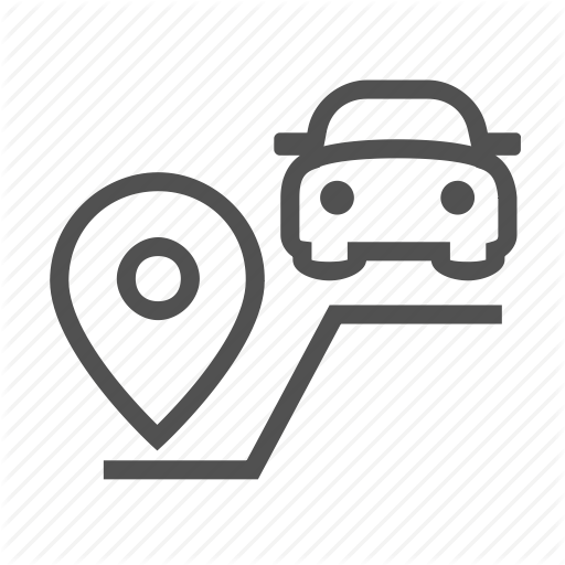 512x512 Car, Gps, Location, Map, Navigation, Pin, Route, Vehicle Icon