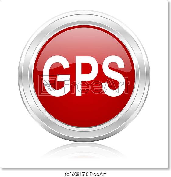 561x581 Free Art Print Of Gps Icon Freeart