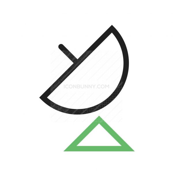 600x600 Gps Line Green Black Icon