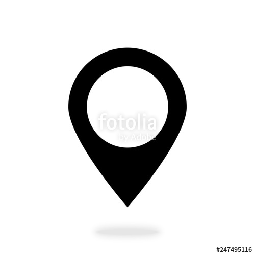 500x500 Map Pointer Vector Icon Marker Location Gps Location Symbol
