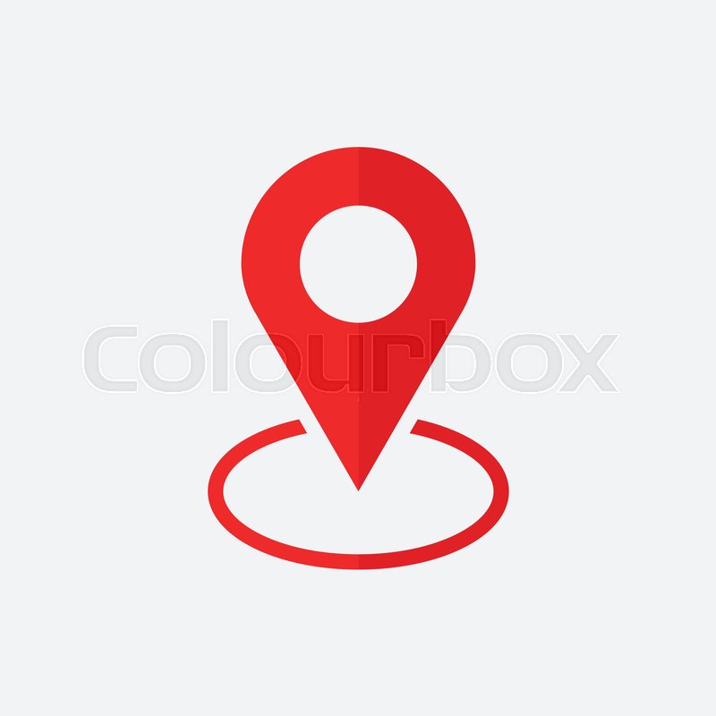 800x800 Pn Vector Location Sign In Flat Stock Vector Colourbox