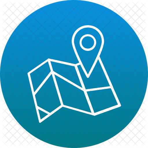 512x512 Gps Map Icon Of Rounded Style