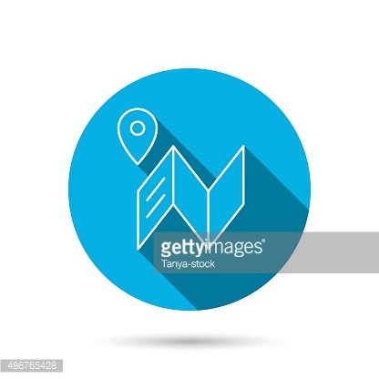 416x416 Map Gps Navigation With Pin Premium Clipart