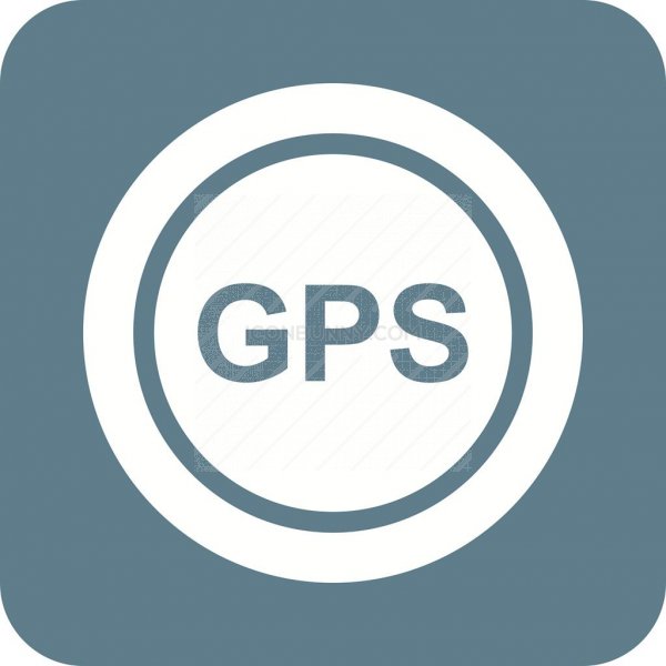 600x600 Gps I Flat Round Corner Icon