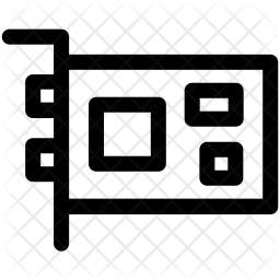 256x256 Gpu Icon Of Line Style