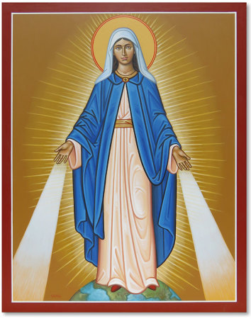 354x450 Our Lady Of Grace Original Icon Tall