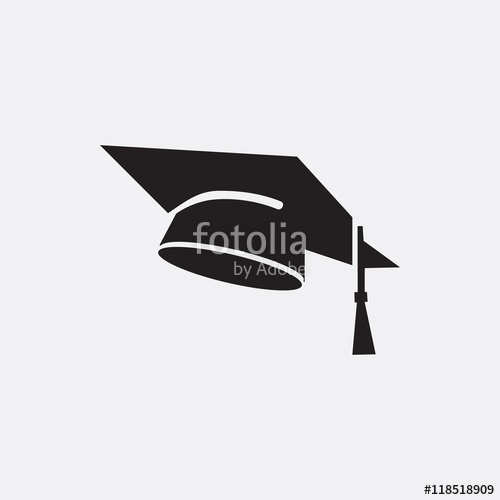 500x500 Graduation Cap Icon Illustration Stock Image And Royalty Free