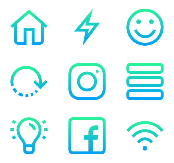 600x564 Super Basic Straight Icon Style Gradient