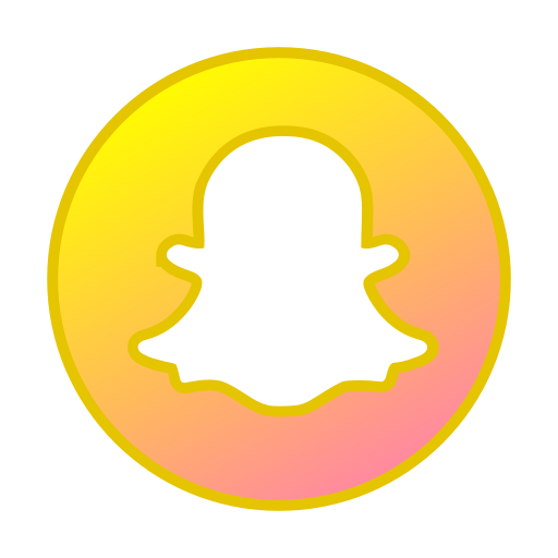 512x512 Circle, Gradient, Gradient Icon, Icon, Snapchat, Social Media Icon