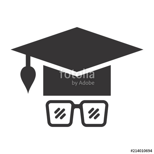 500x500 Graduation Hat Icon Education Logo Graduate Symbol Vector