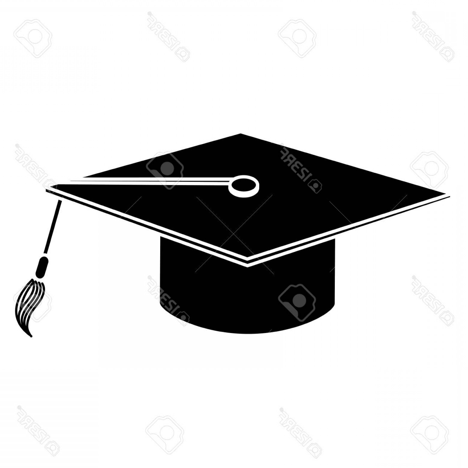 1560x1560 Photostock Vector Graduation Hat Isolated Icon Vector Illustration