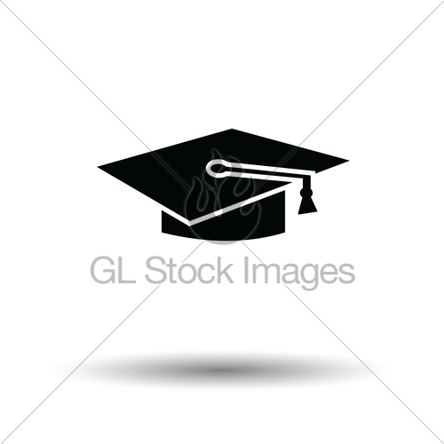 500x500 Graduation Cap Icon Gl Stock Images
