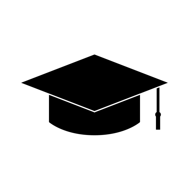 640x640 Graduation Hat Icon, Learning, Isolated, Wisdom Png And Vector