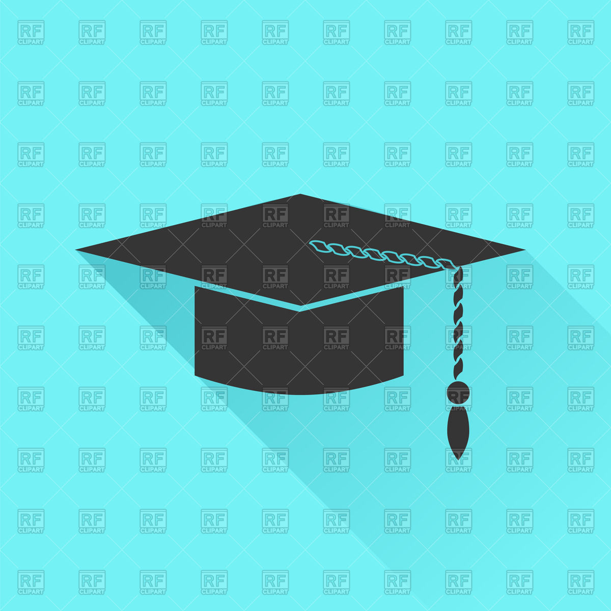 1200x1200 Graduation Hat Icon Vector Image Of Signs, Symbols, Maps