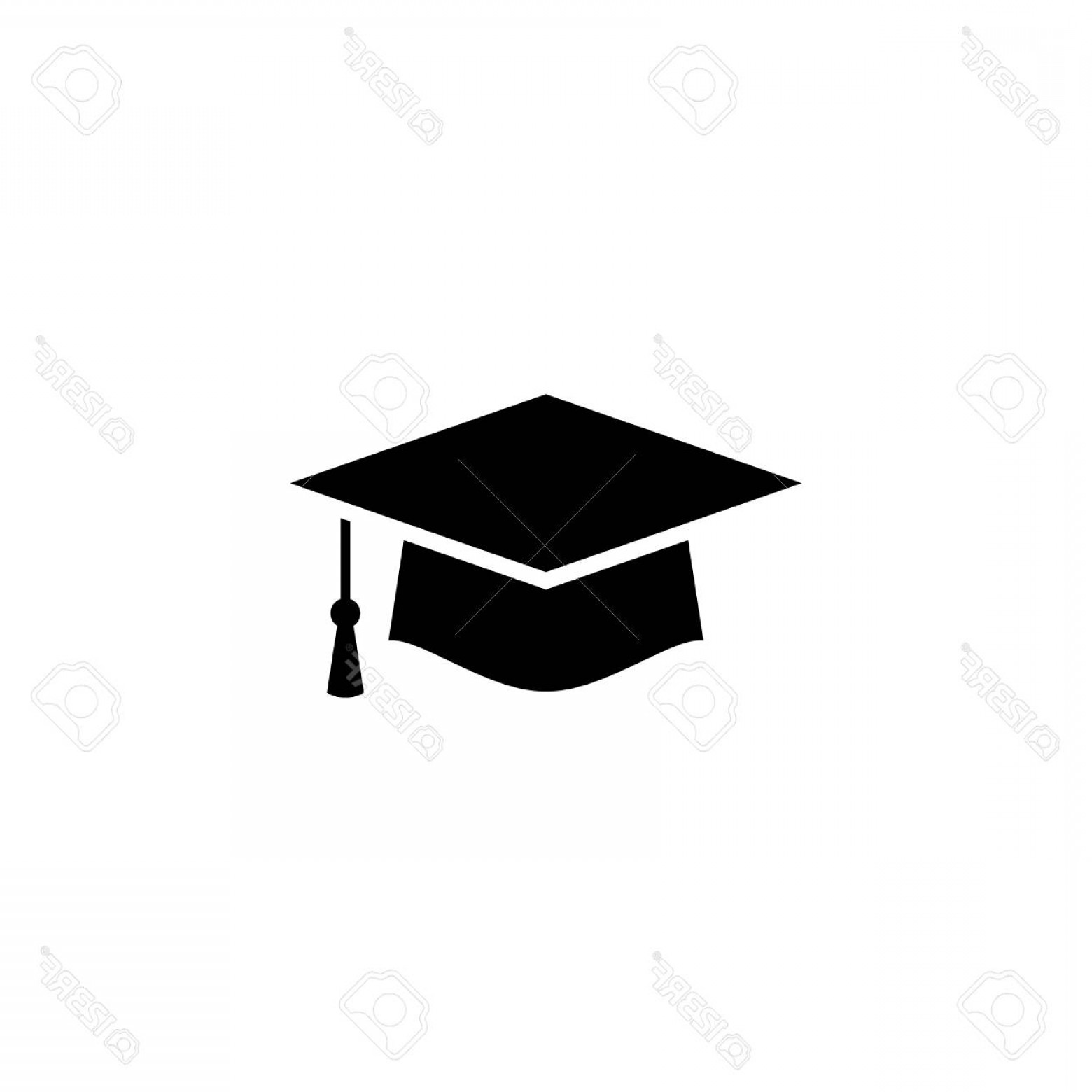 1560x1560 Graduation Cap And Diploma Vector Icon Hoodamath