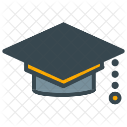 256x256 Graduation Icon Of Colored Outline Style