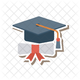 256x256 Graduation Icon Of Flat Style