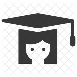 256x256 Graduation Icon Of Glyph Style