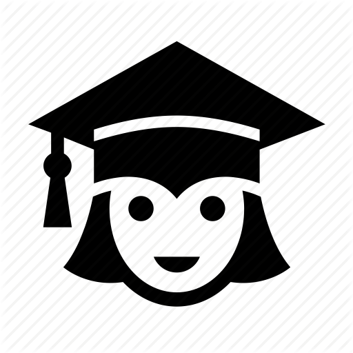 512x512 Education, Girl, Graduation, Graduation Cap, Student, Woman Icon
