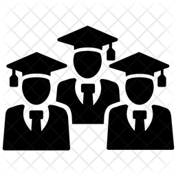 256x256 Graduates Icon Of Glyph Style