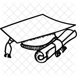 256x256 Graduation Icon Of Doodle Style