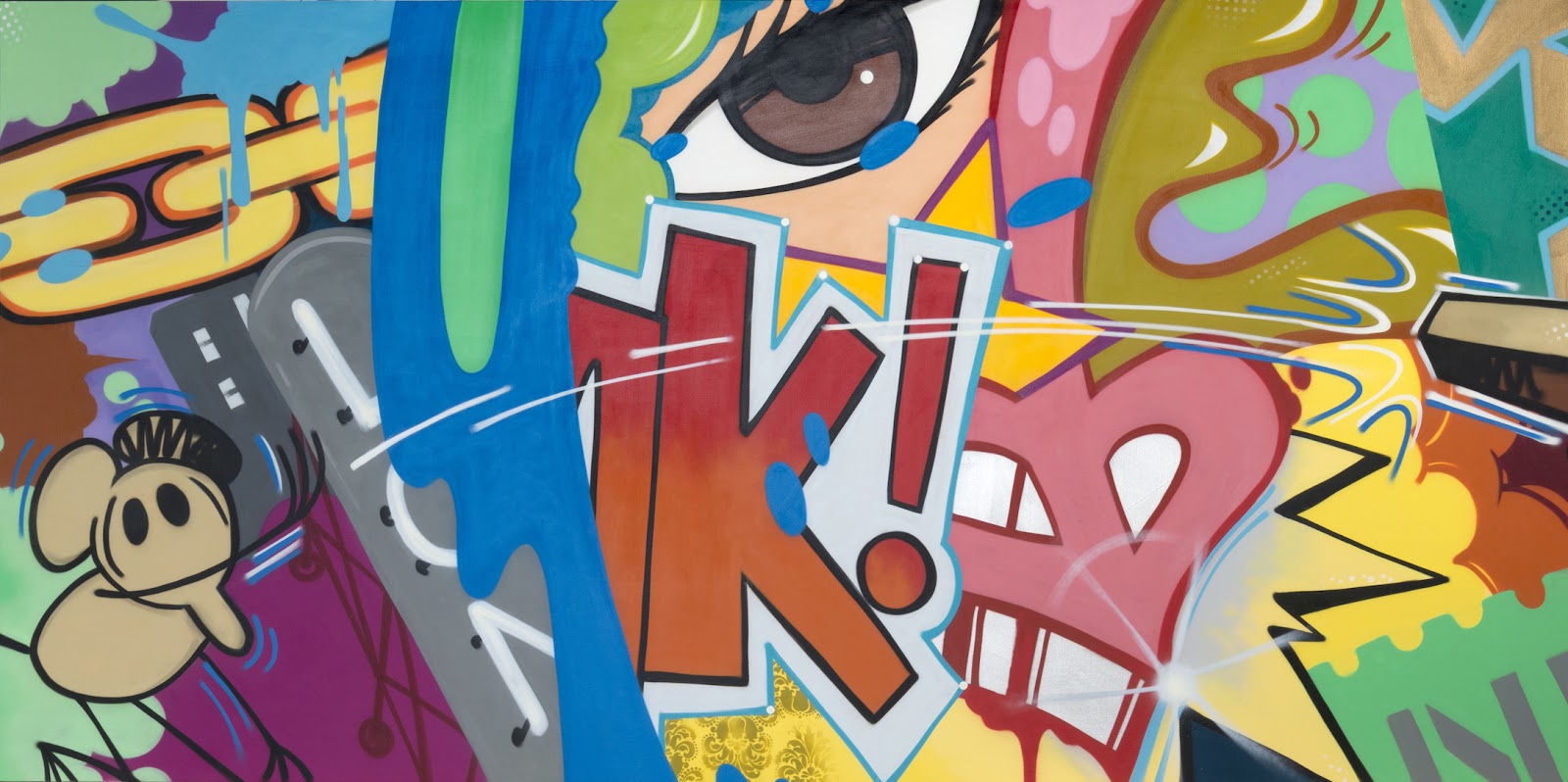 1600x798 Graffiti Icon Crash Serves Up An Animated One Two Punch In Chelsea