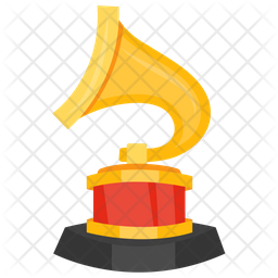 256x256 Grammy Award Icon Of Flat Style