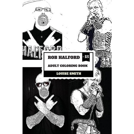 450x450 Rob Halford Adult Coloring Book Judas Priest Vocalist And Grammy