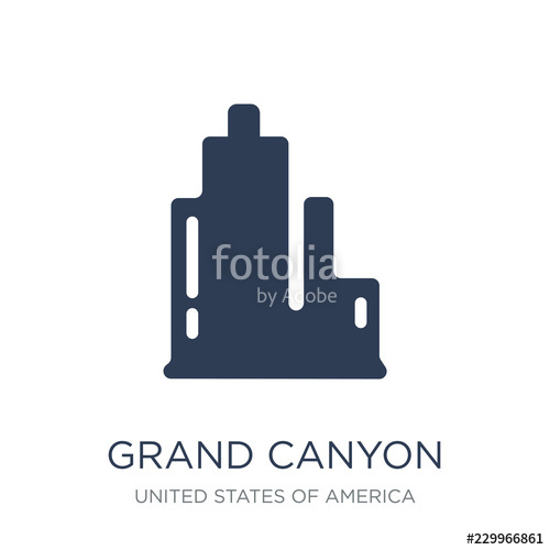 500x500 Grand Canyon Icon Trendy Flat Vector Grand Canyon Icon On White
