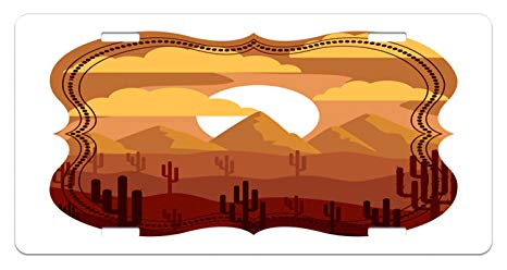 466x248 Lunarable Wilderness License Plate, Desert Grand