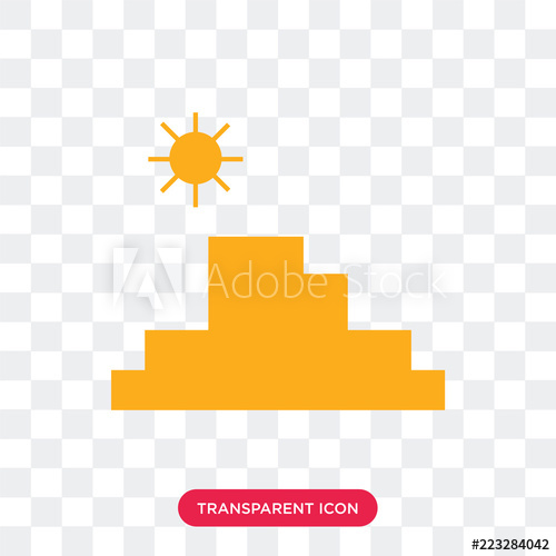 500x500 Grand Canyon Vector Icon Isolated On Transparent Background, Grand