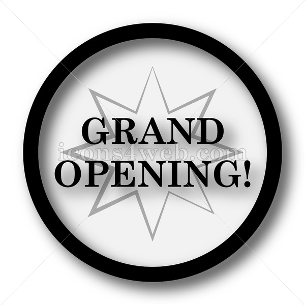 600x600 Grand Opening Simple Icon Grand Opening Simple Button