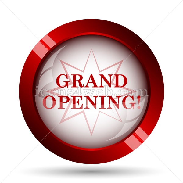 600x600 Grand Opening Website Icon High Quality Web Button