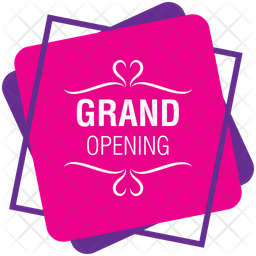 256x256 Grand Opening Icon Of Flat Style