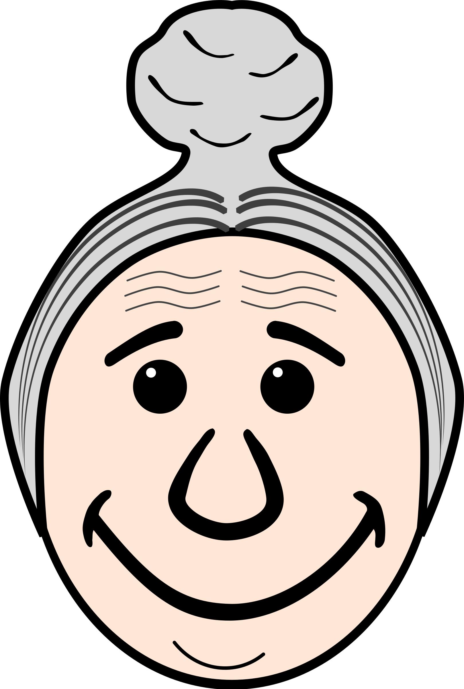 1619x2400 Grandma's Face Icons Png