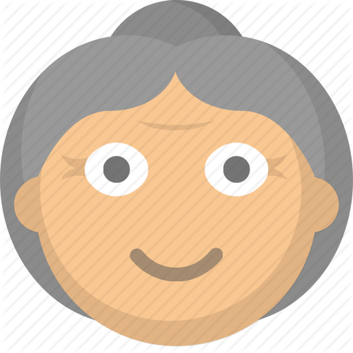 512x512 Elderly, Grandma, Grandmother, Gray, Hair, Old, Woman Icon