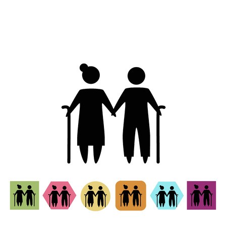 450x450 Grandfather And Grandmother Icon Royalty Free Vector Graphics