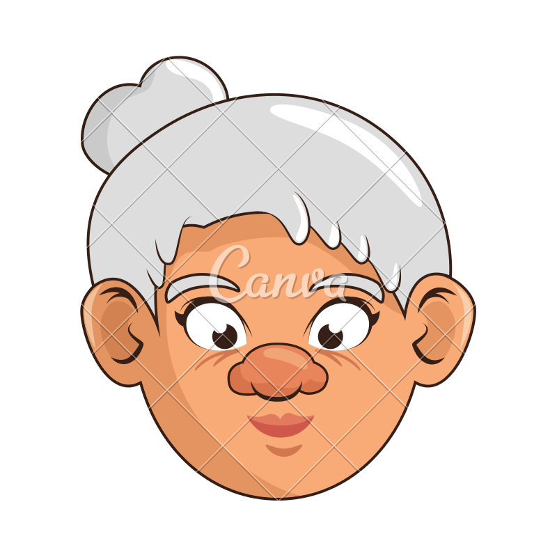800x800 Cartoon Grandmother Icon