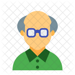 256x256 Grandpa Icon Of Flat Style