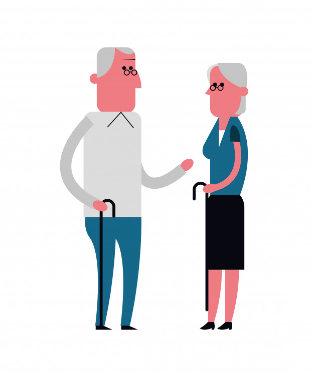 626x753 Grandparents Cartoon Icon Vector Premium Download