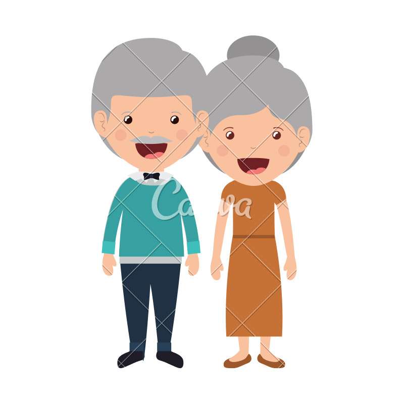 800x800 Cartoon Grandparents Icon