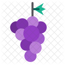256x256 Grape Icon Of Flat Style