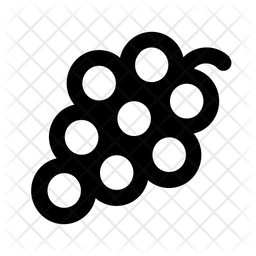 256x256 Grape Icon Of Line Style